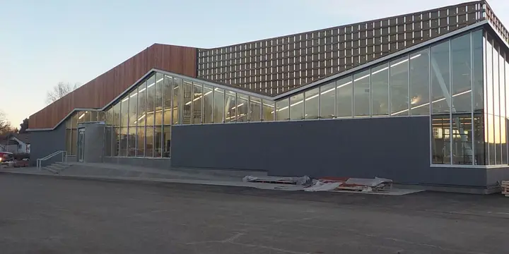 Building exterior at Vanderhoof Aquatic Centre